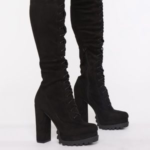 Over the knee high boots